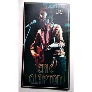 Eric Clapton Wall Poster Original 1975 Classic Blues Rock Music UNUSED 22" NOS